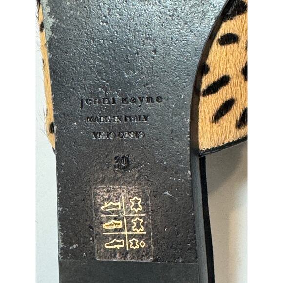 Jenni Kayne Pony Hair Mule Womens 39 /9 US Cheetah Slip On Point Toe Flat - Picture 7 of 7